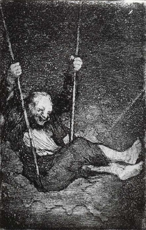 Francisco Goya Old man on a Swing oil painting picture
